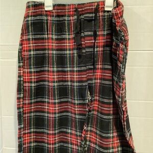 Men’s open trails black Plaid Lounge Pants size x large